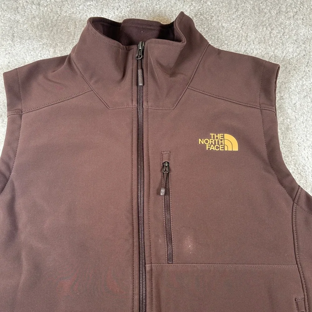 The North Face Apex Bionic Vest Mens Medium Brown WindWall Softshell NF0A2TBC